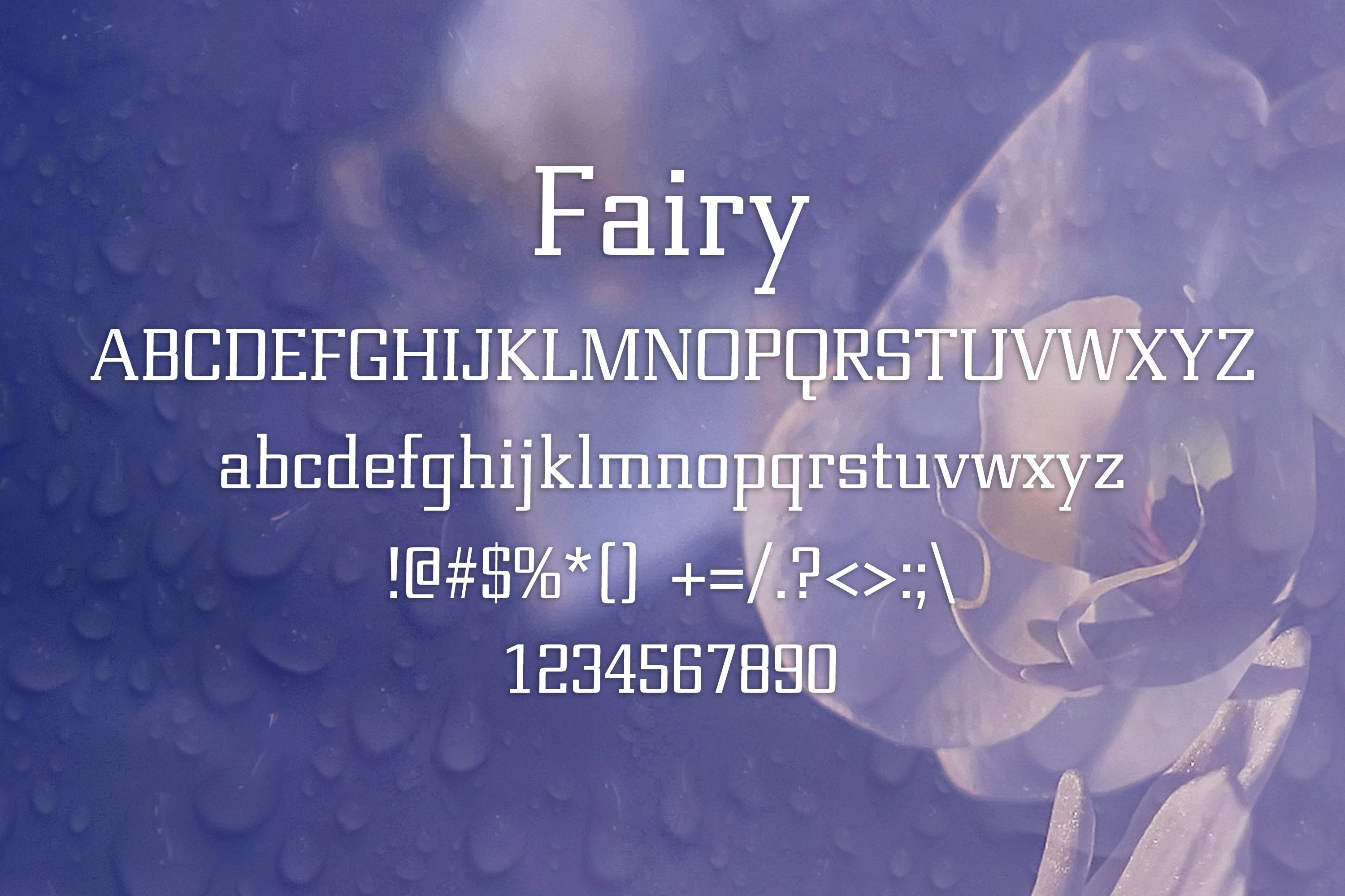 FAIRY font preview image.