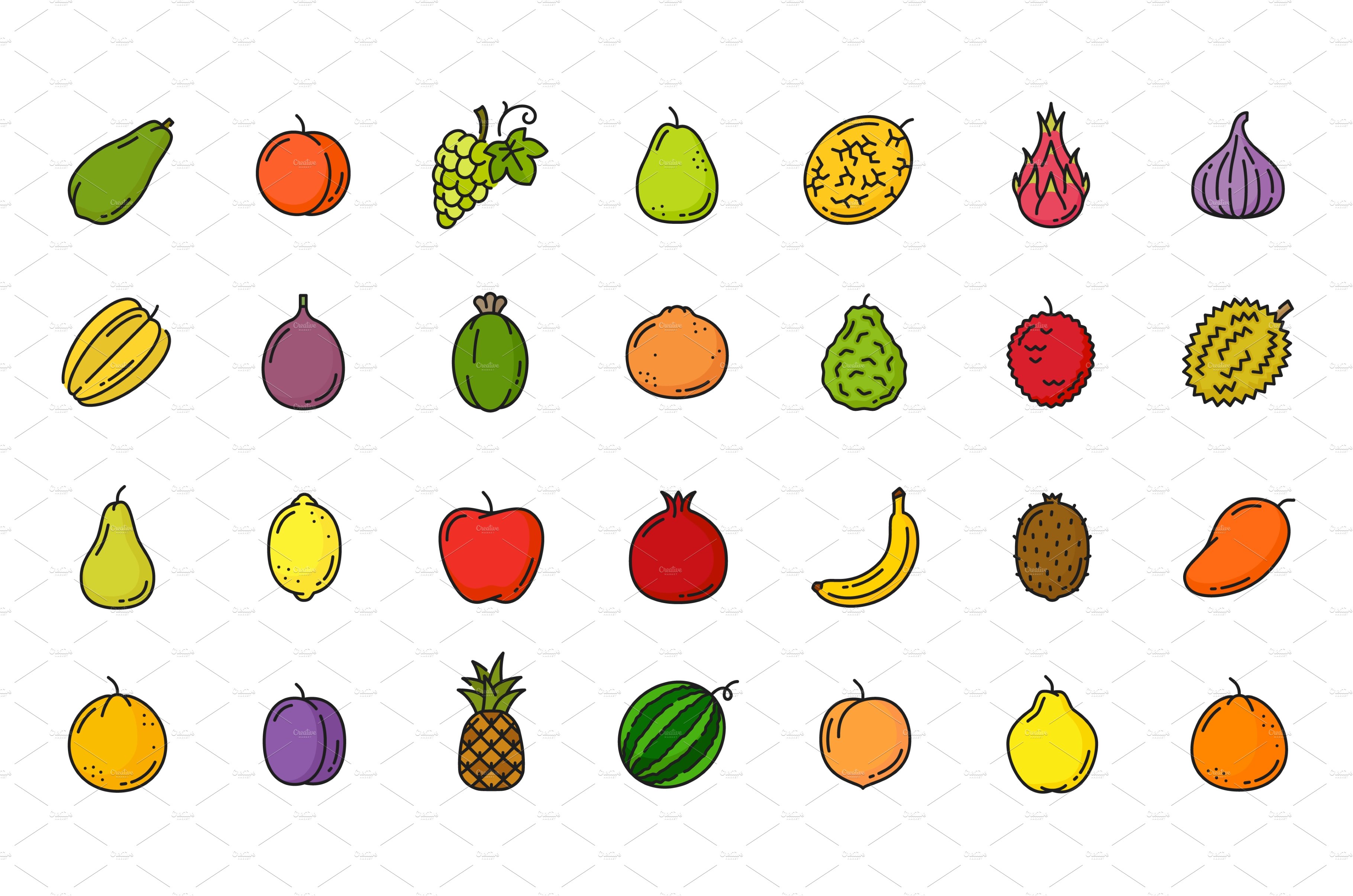 Raw tropical and exotic fruits cover image.