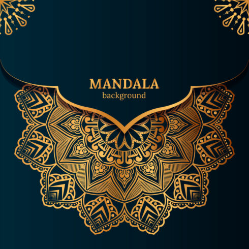 Luxury Ornamental Mandala Design Background In Gold cover image.