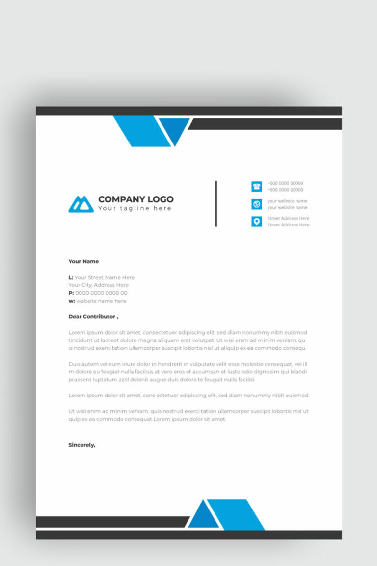 letterhead business corporate template design - MasterBundles