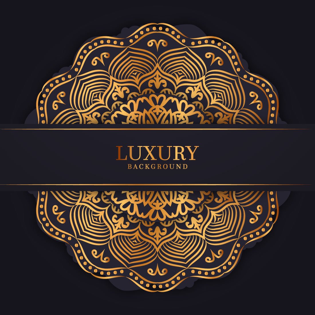 Luxury mandala background with golden arabesque pattern arabic islamic east styledecorative mandala for print, poster, cover, brochure, flyer, banner preview image.