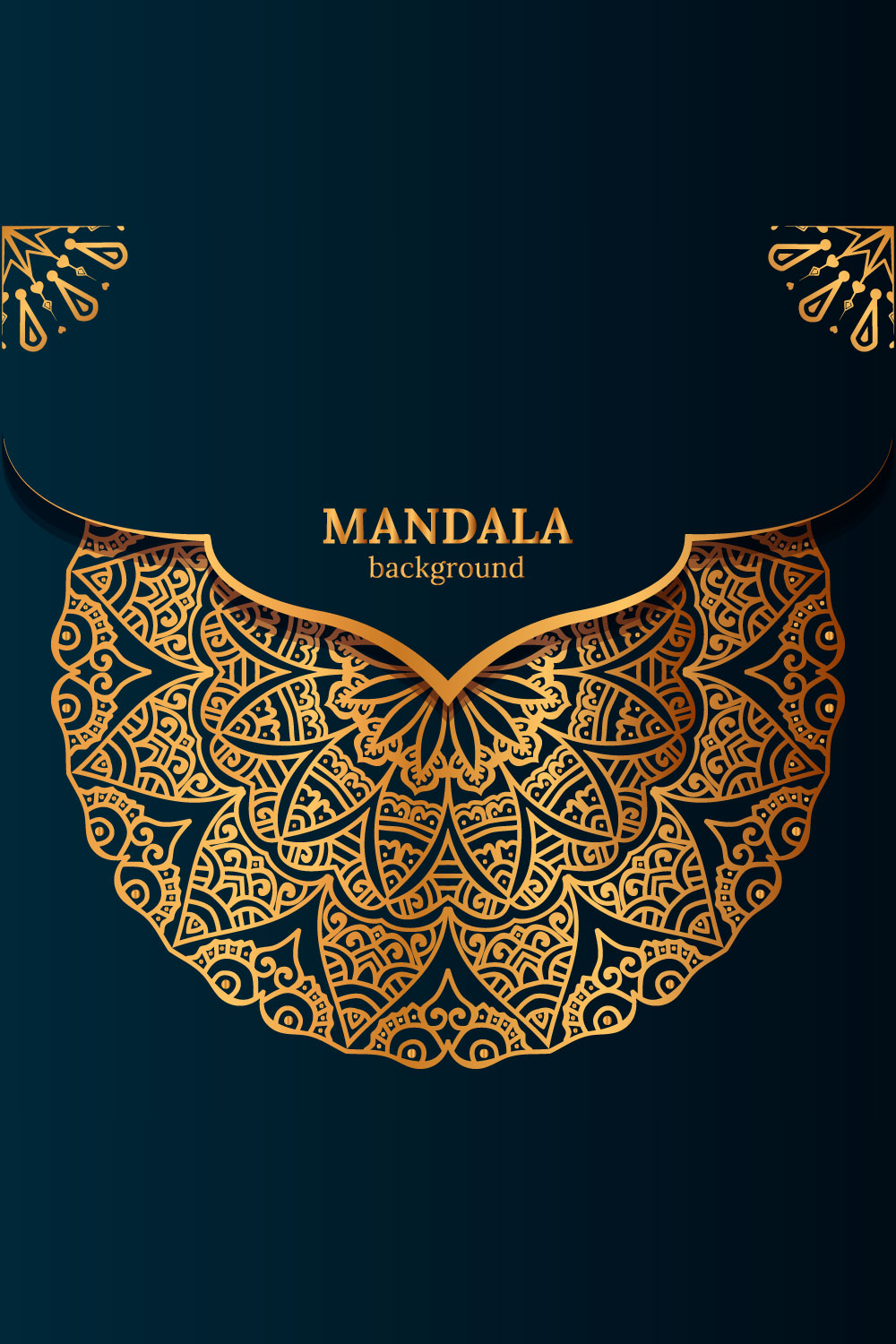 Luxury mandala background with golden arabesque pattern arabic islamic east styledecorative mandala for print, poster, cover, brochure, flyer, banner pinterest preview image.