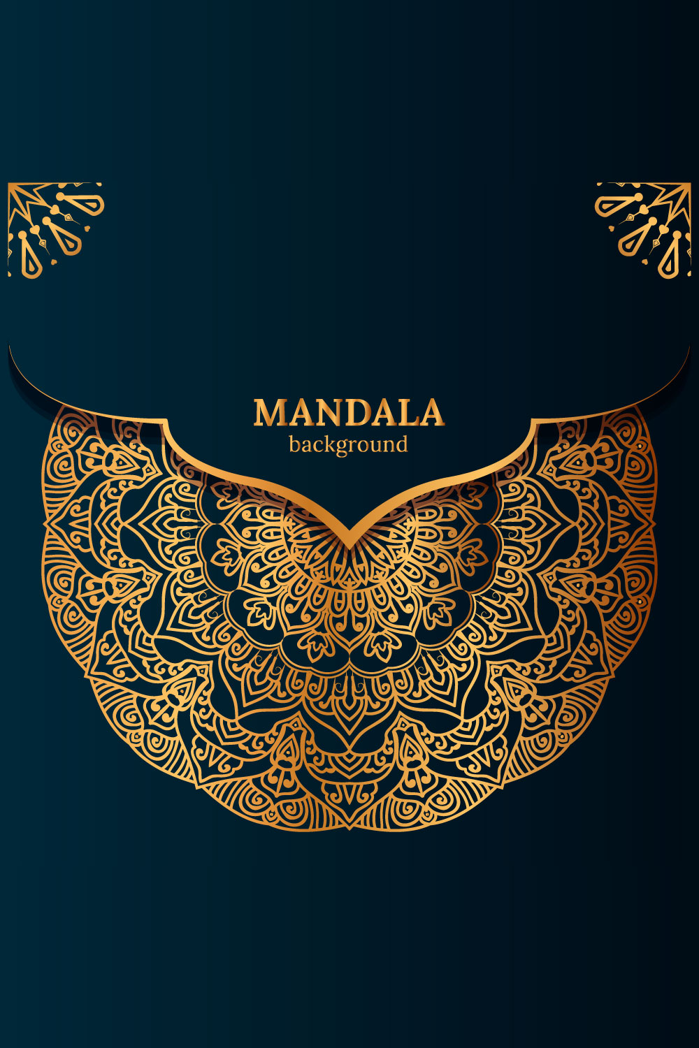 Luxury mandala background with golden arabesque pattern arabic islamic east styledecorative mandala for print, poster, cover, brochure, flyer, banner pinterest preview image.