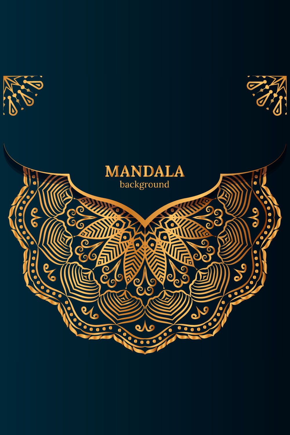 Luxury mandala background with golden arabesque pattern arabic islamic east styledecorative mandala for print, poster, cover, brochure, flyer, banner pinterest preview image.