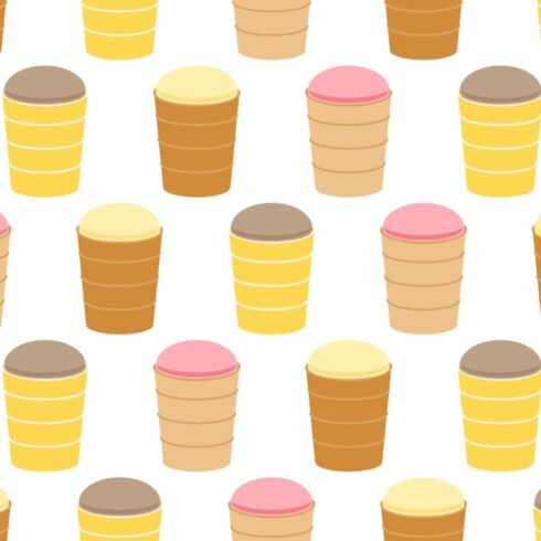 Ice cream seamless pattern cover image.