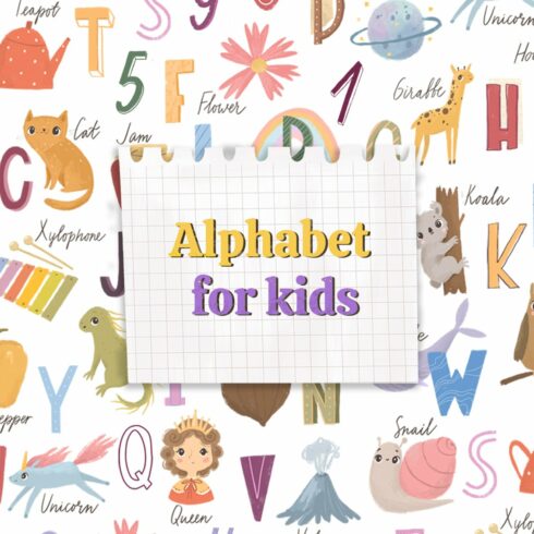 Alphabet kids. Alphabet animals cover image.