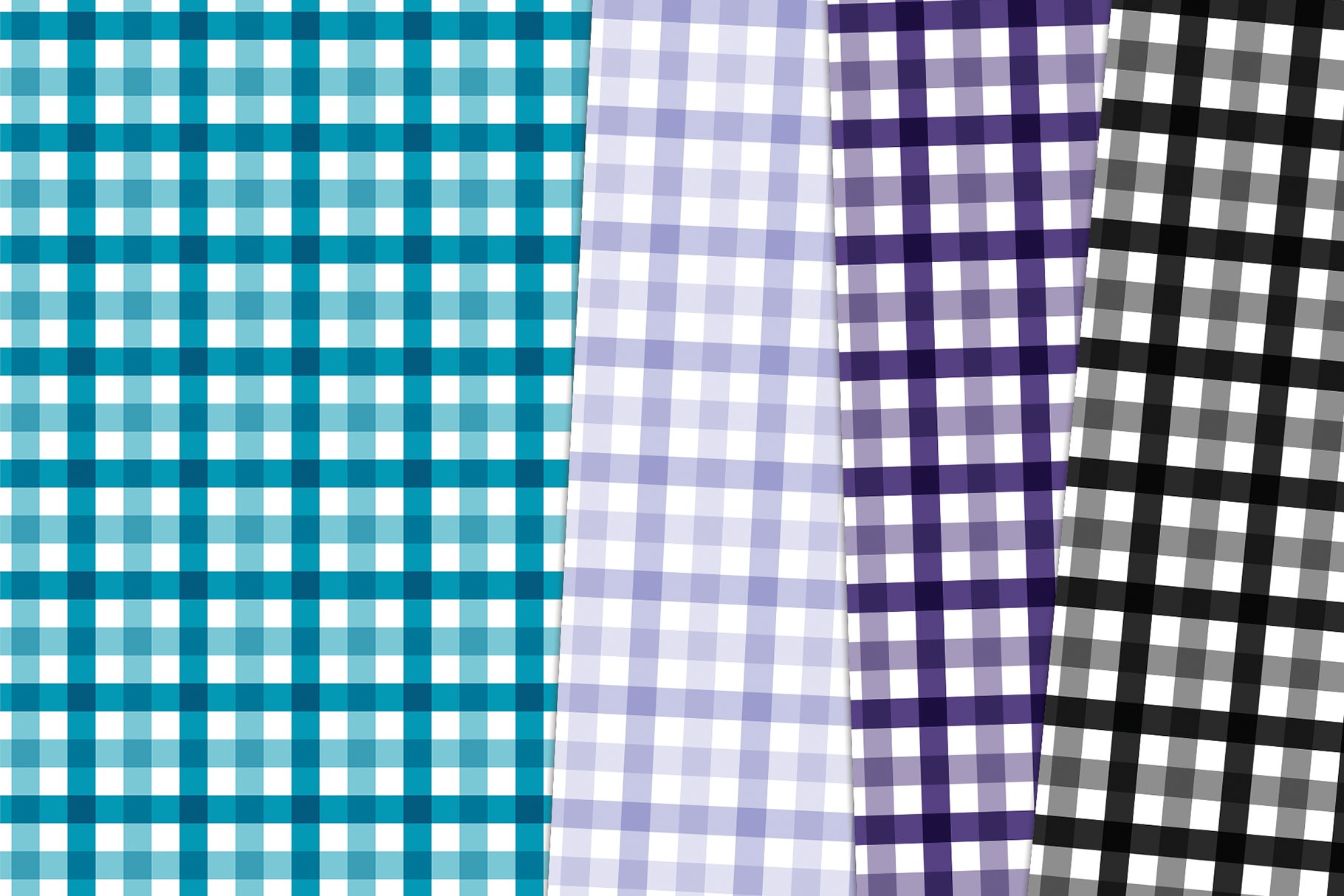 Rainbow Gingham Seamless Patterns preview image.