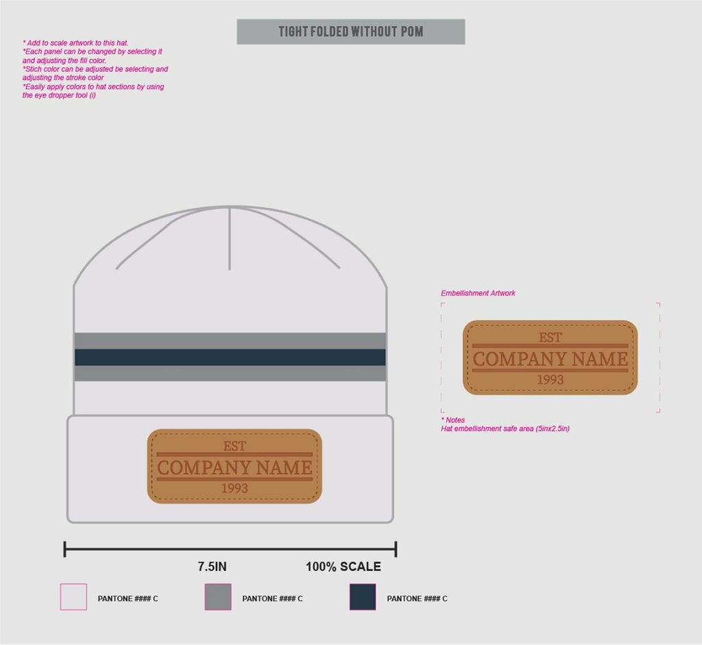 Hat Template - Beanies – MasterBundles