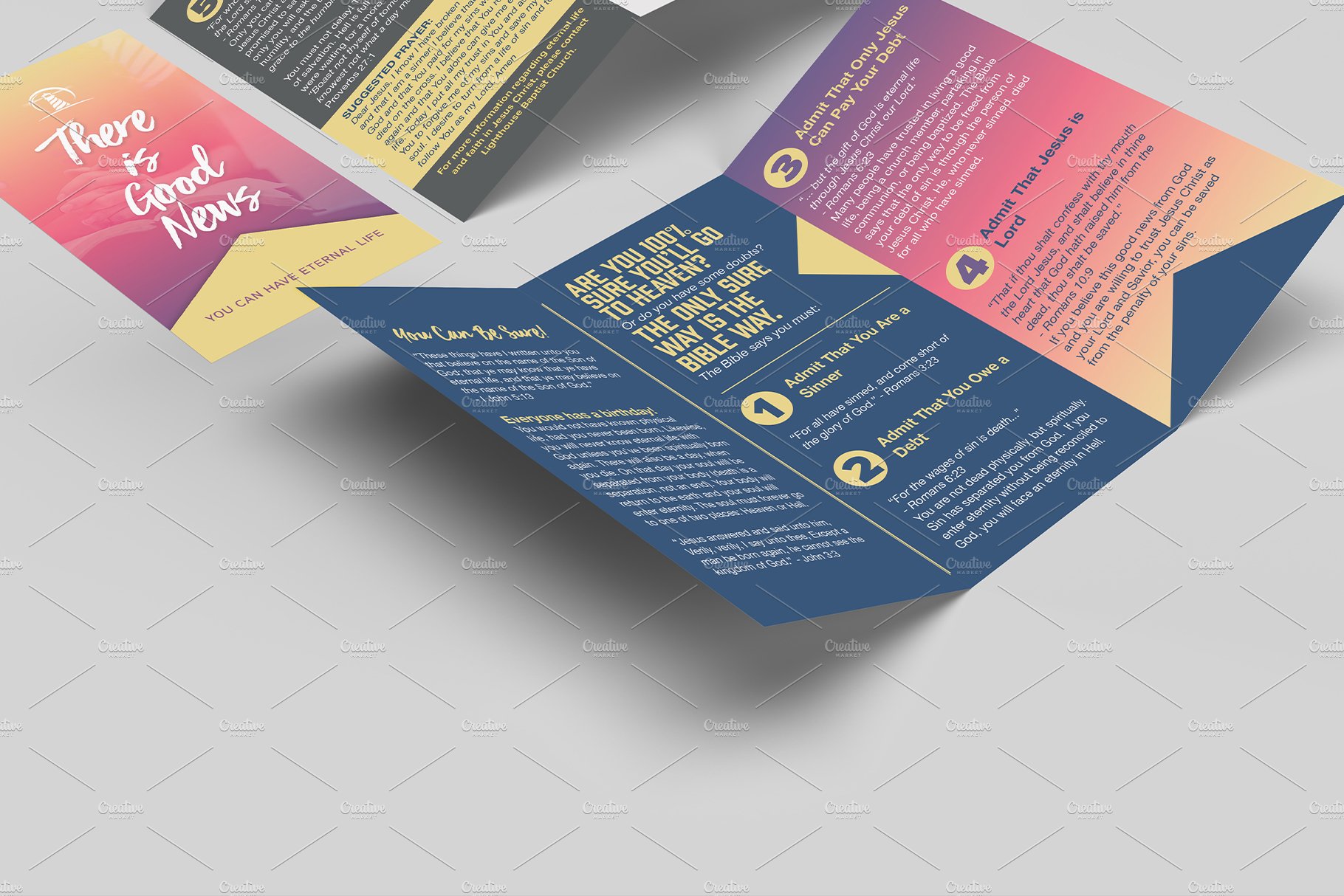 6x9 Trifold Brochure Mockup preview image.