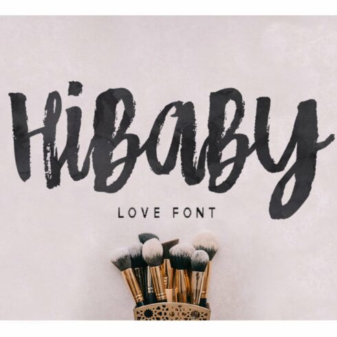 Hibaby Love Font cover image.