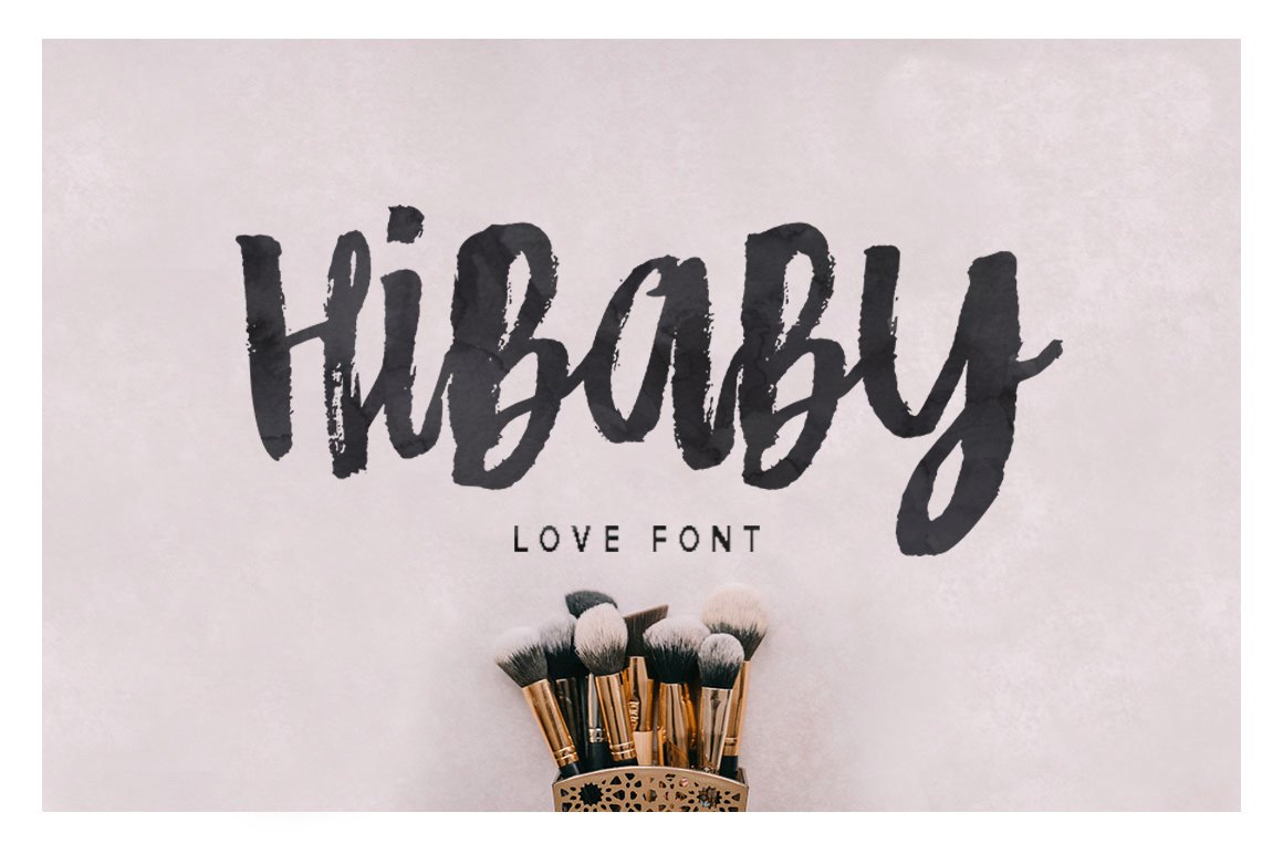 Hibaby Love Font cover image.