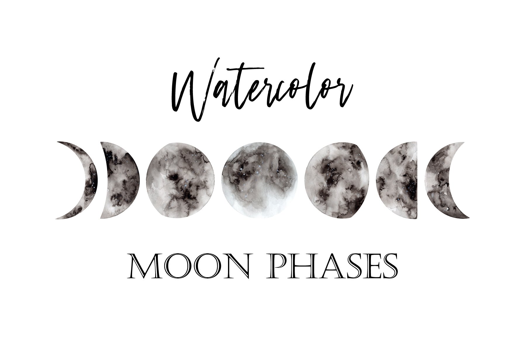 Watercolor Moon Phases cover image.