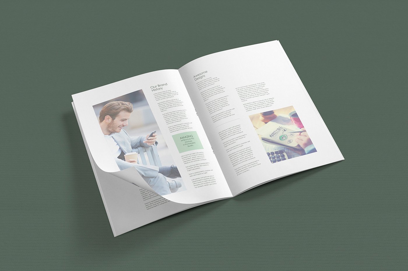 A4 Brochure Mockups preview image.