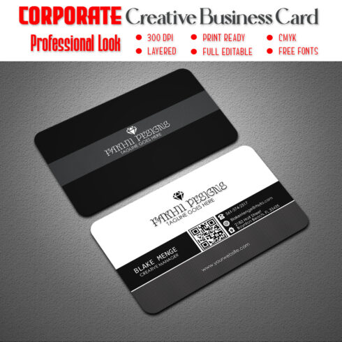 Corporate Creative Business Card | Modern Business Card Design | Professional Business Card cover image.