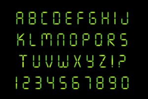 7 Segment Display Font – MasterBundles
