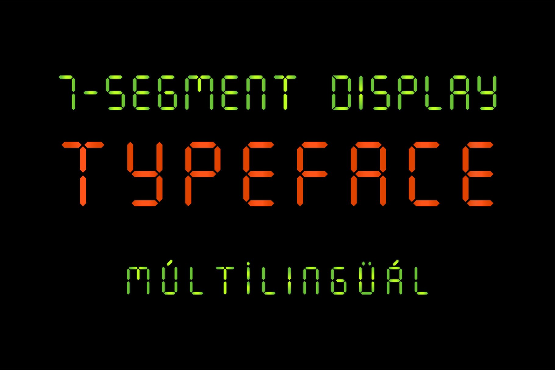 7 Segment Display Font cover image.