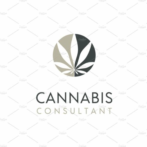 Circular Hemp Cannabis Leaf CBD logo cover image.