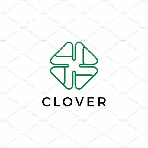 clover leaf logo vector icon cover image.