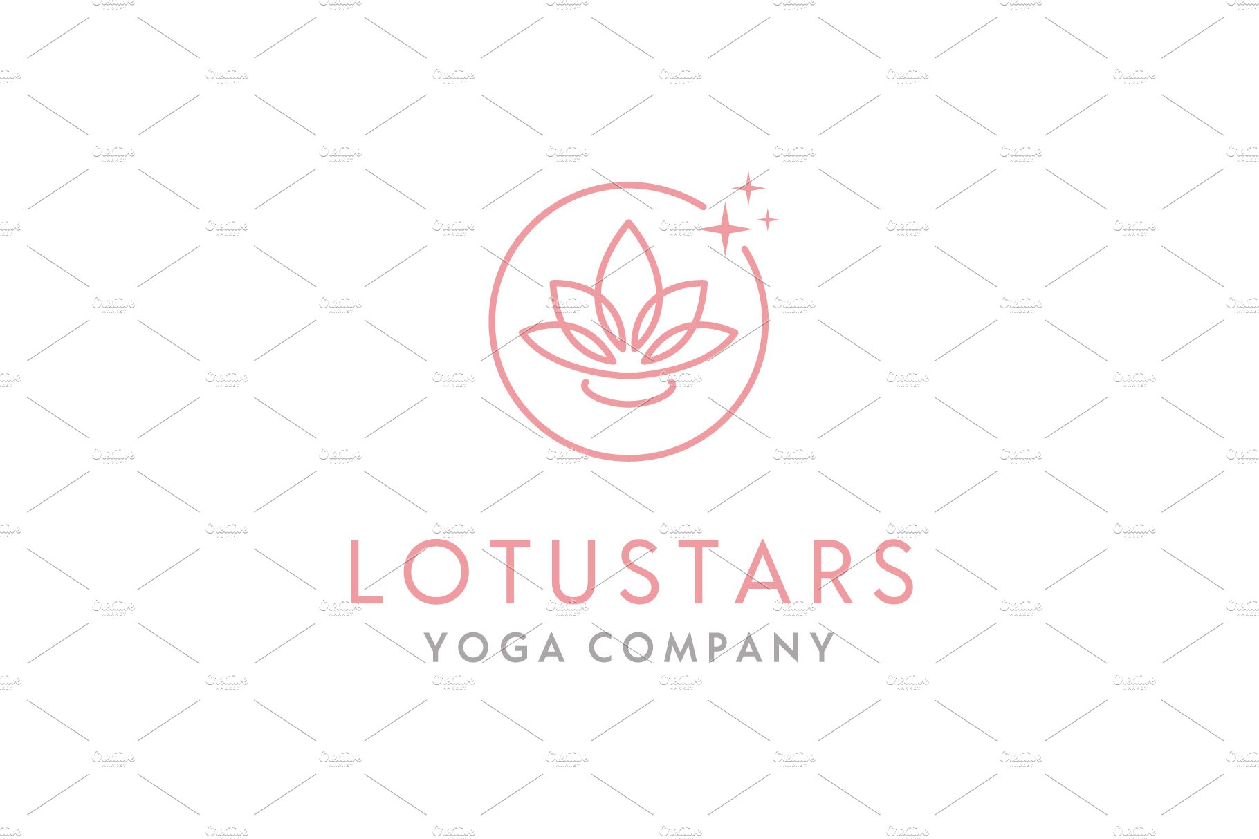 Beauty Elegant Lotus and Star Logo cover image.