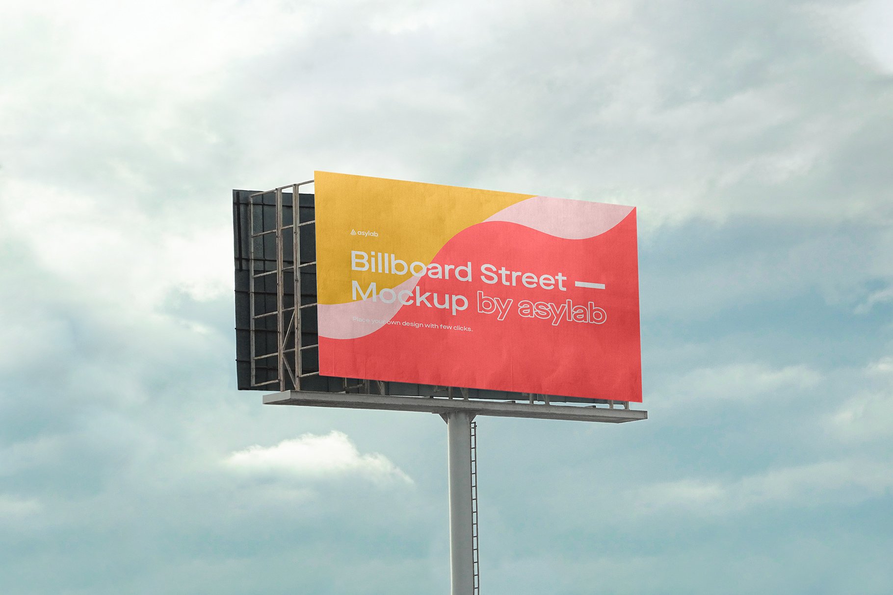 Billboard Urban Street Mockup - PSD cover image.