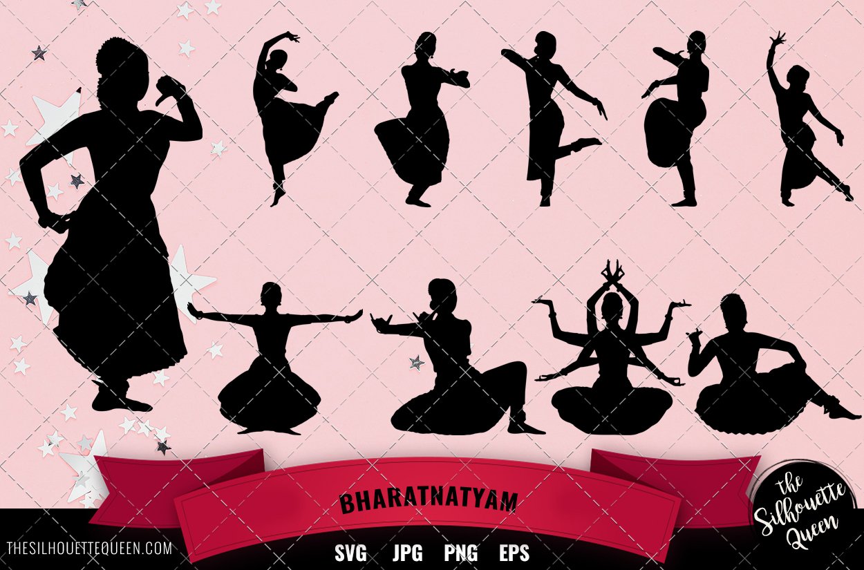 Bharatnatyam dance Silhouette cover image.