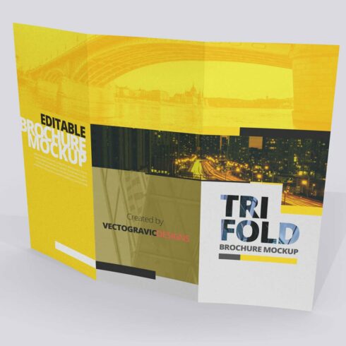 8.511 Tri-Fold Brochure Mockups cover image.