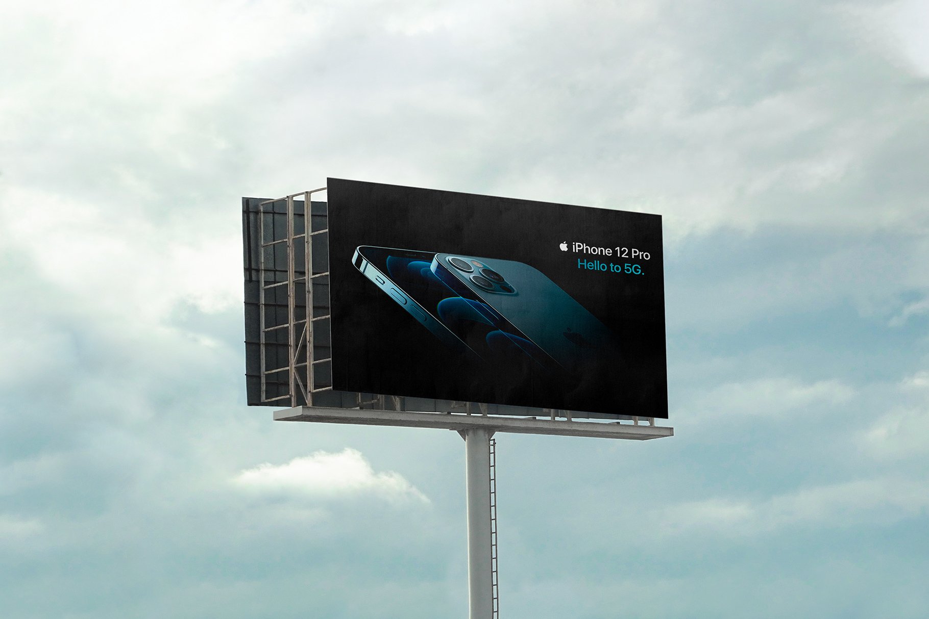 Billboard Urban Street Mockup - PSD preview image.