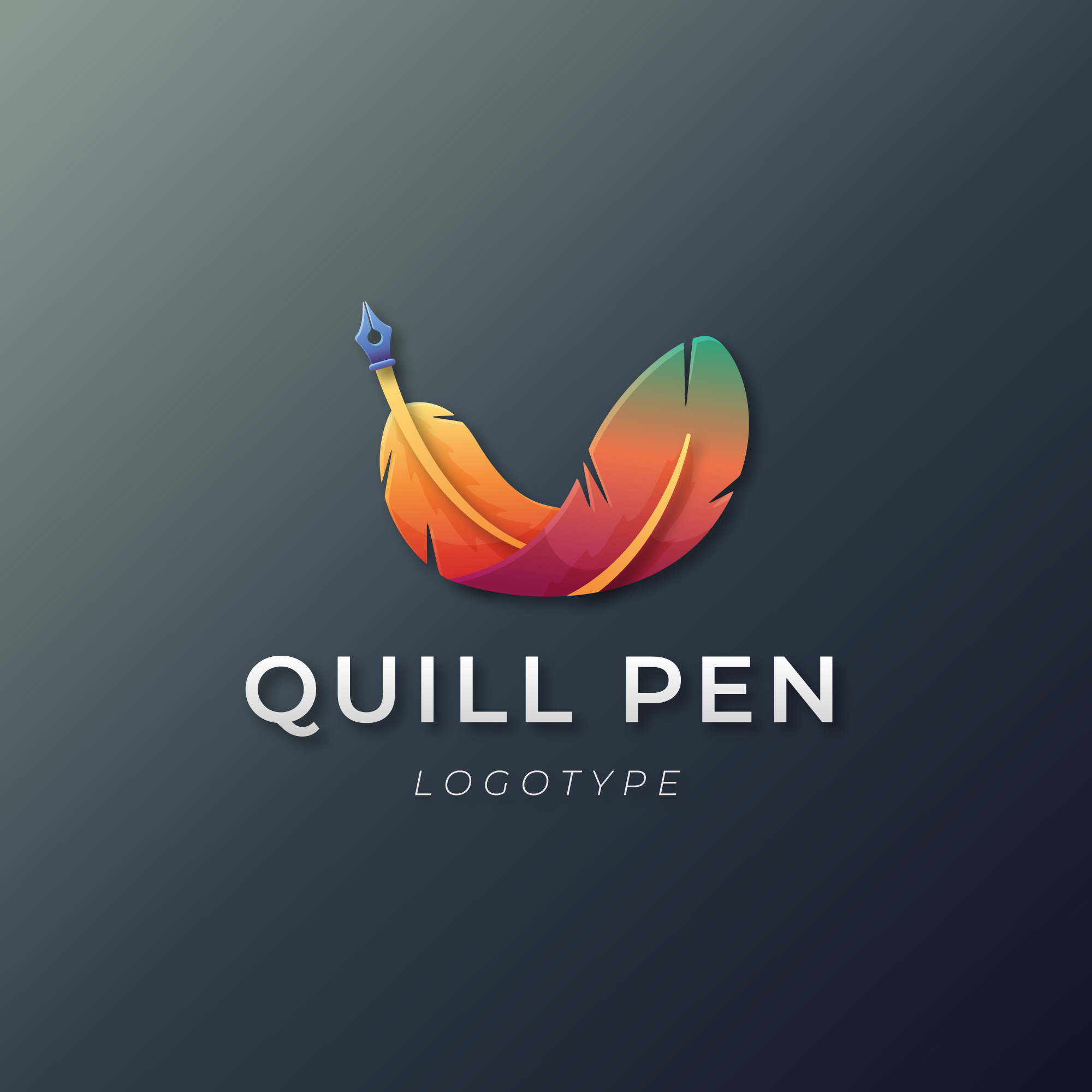 QUILL PEN LOGO preview image.