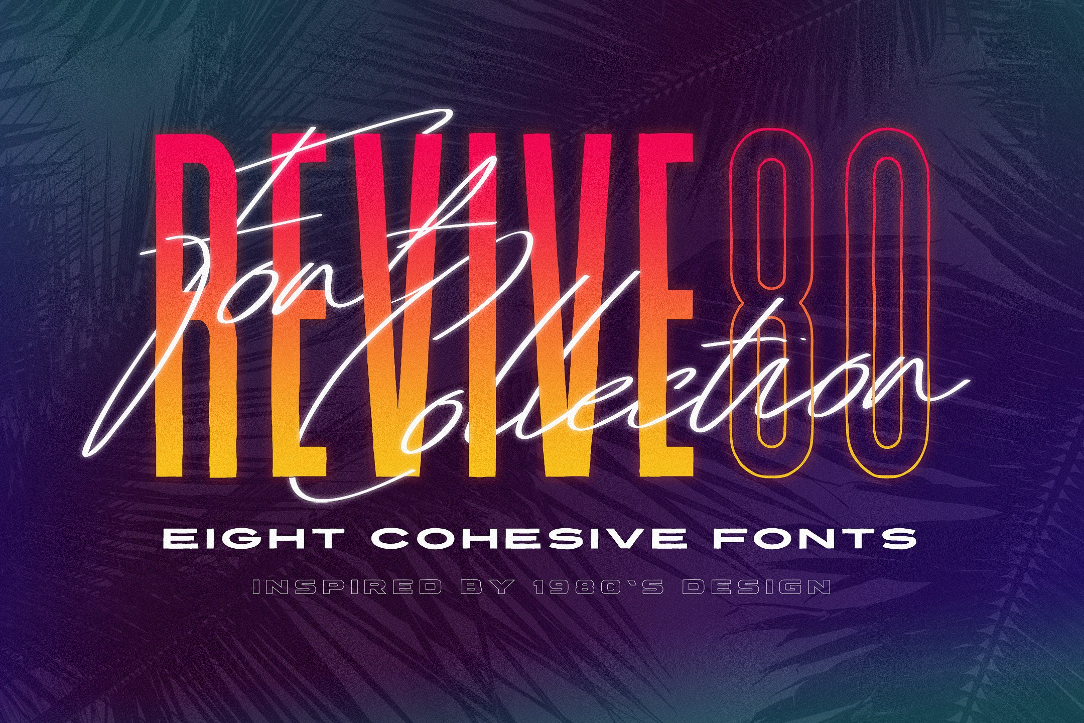 Revive 80 - Retro 1980's Font Pack cover image.