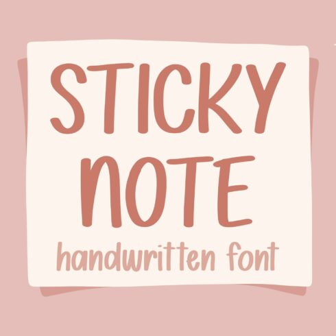 Sticky Note Font cover image.