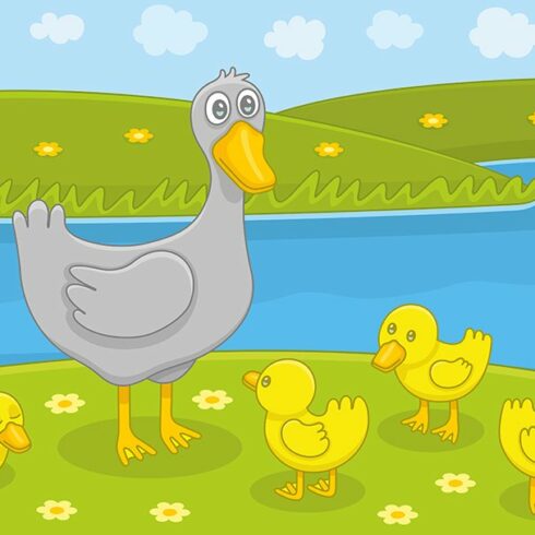 Ducks family cover image.