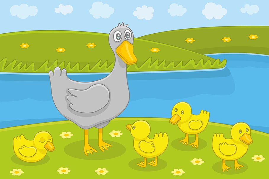 Ducks family cover image.