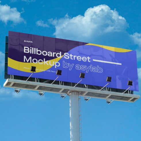 Billboard Urban Street Mockup - PSD cover image.