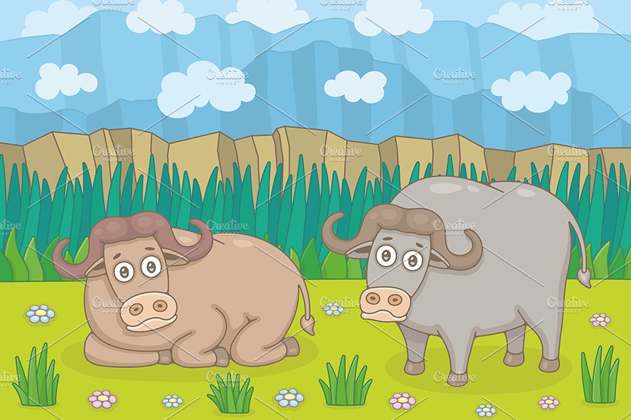 Buffalos in Nature cover image.