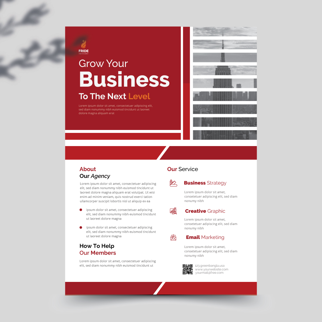 Corporate Business Flyer preview image.