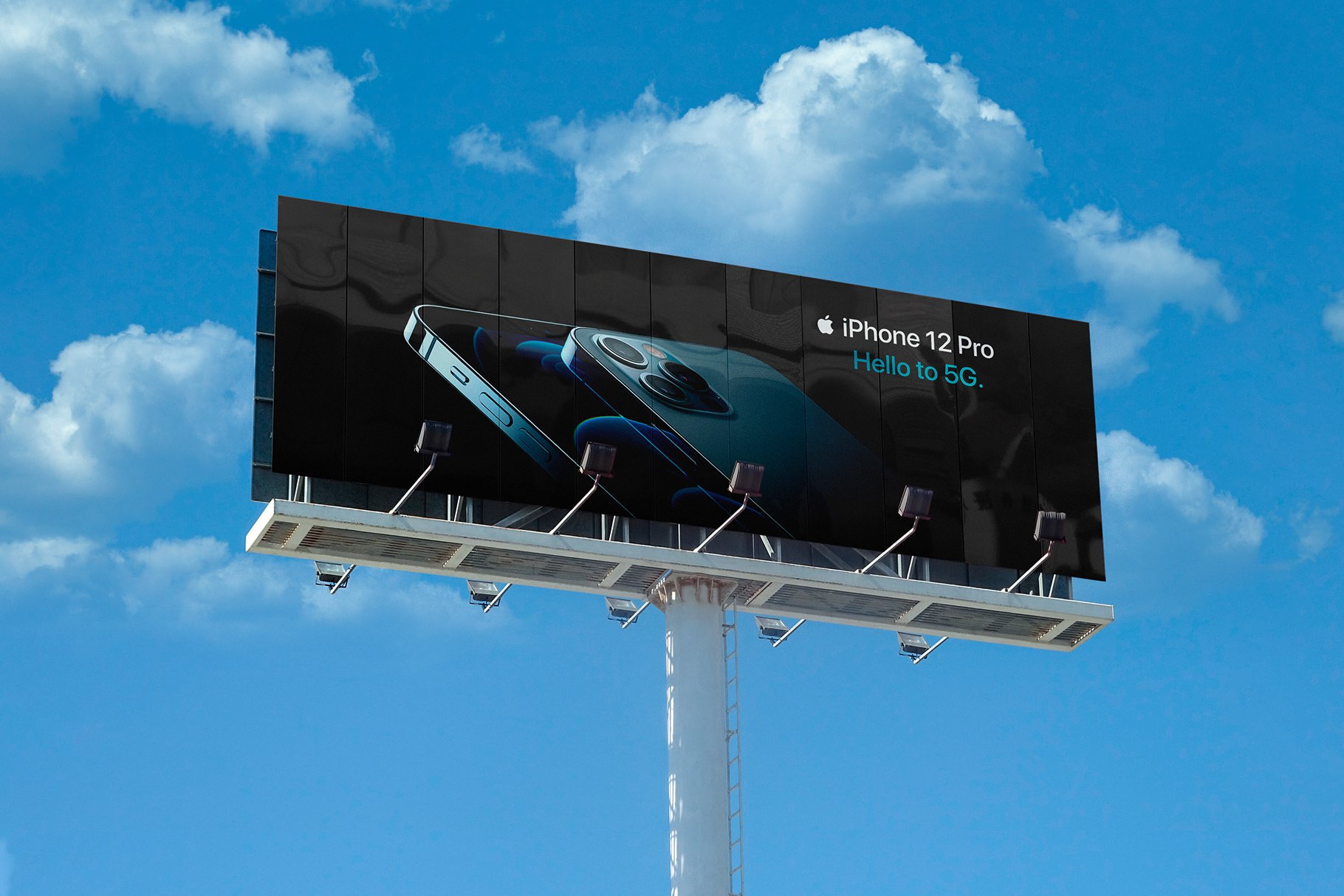 Billboard Urban Street Mockup - PSD preview image.