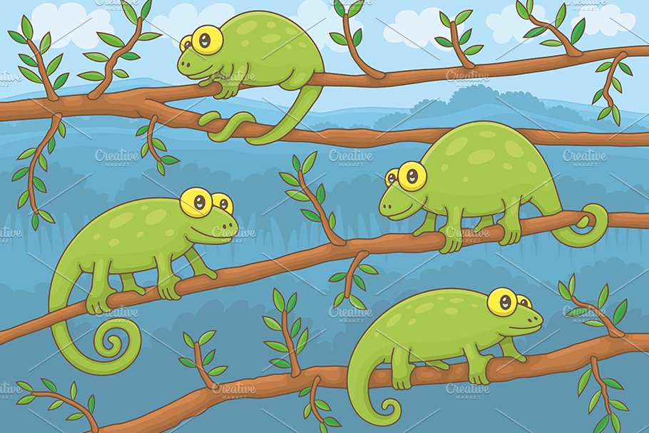 Chameleons on Branchs cover image.