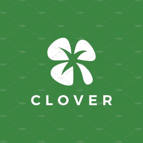 clover logo vector icon illustration cover image.