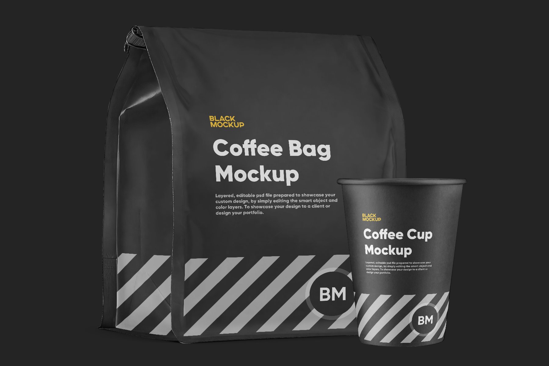 Black Coffee Bag Mockup – MasterBundles
