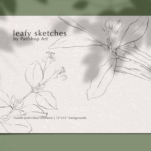Leafy Sketches in Pencil cover image.