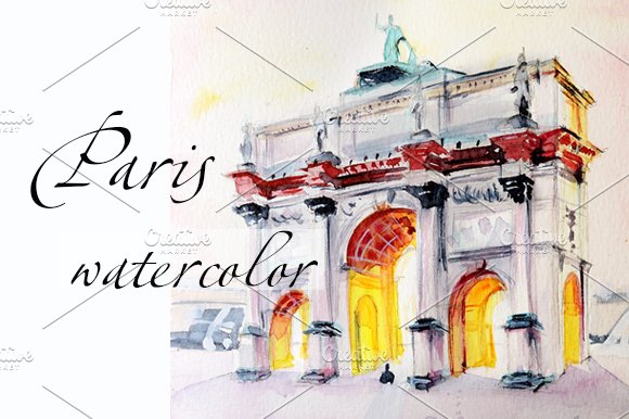 Paris illustration architecture Arc cover image.