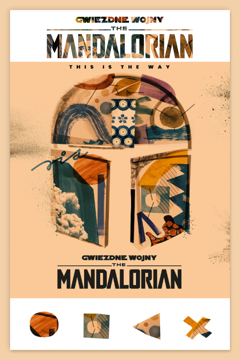 Poster and mural design of "The Mandalorian" (Lower Silesia version) for Disney+.