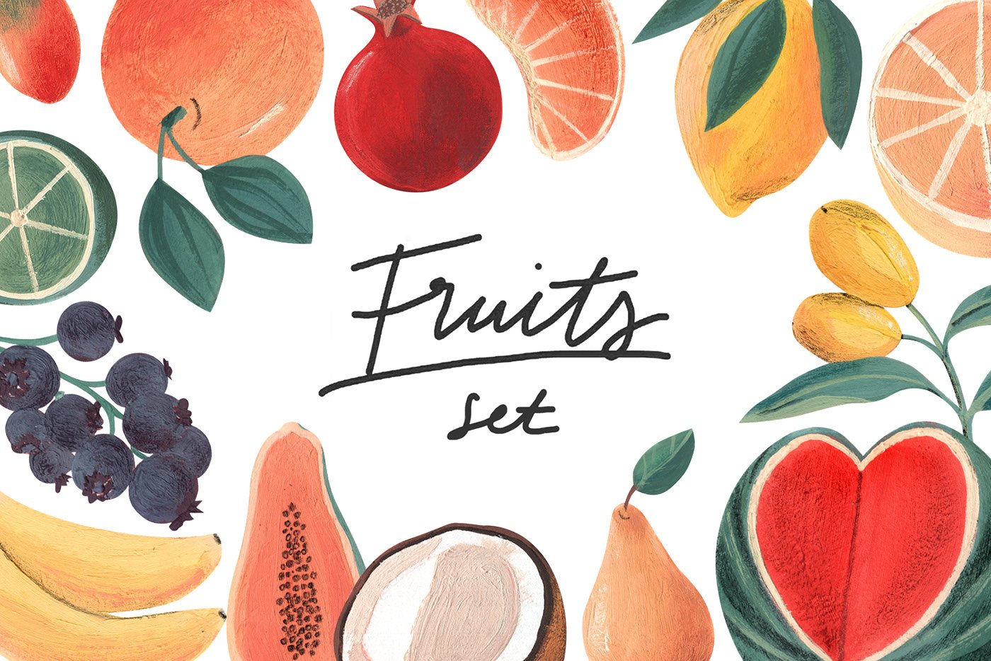 Fruits Acrylic/Gouache Set cover image.