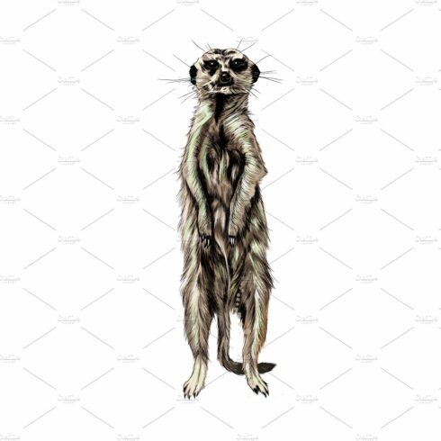Meerkat from a splash of watercolor cover image.