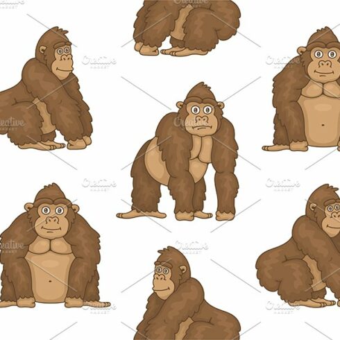 Set of Gorillas and Pattern cover image.