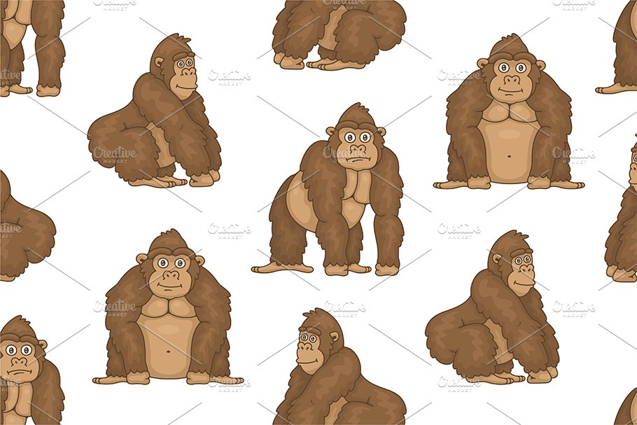 Set of Gorillas and Pattern cover image.