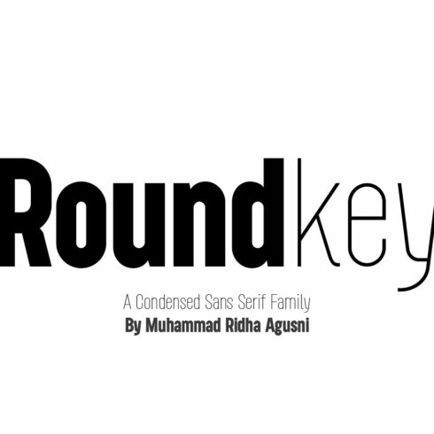 Rounkey Condensed Sans Serif Family cover image.