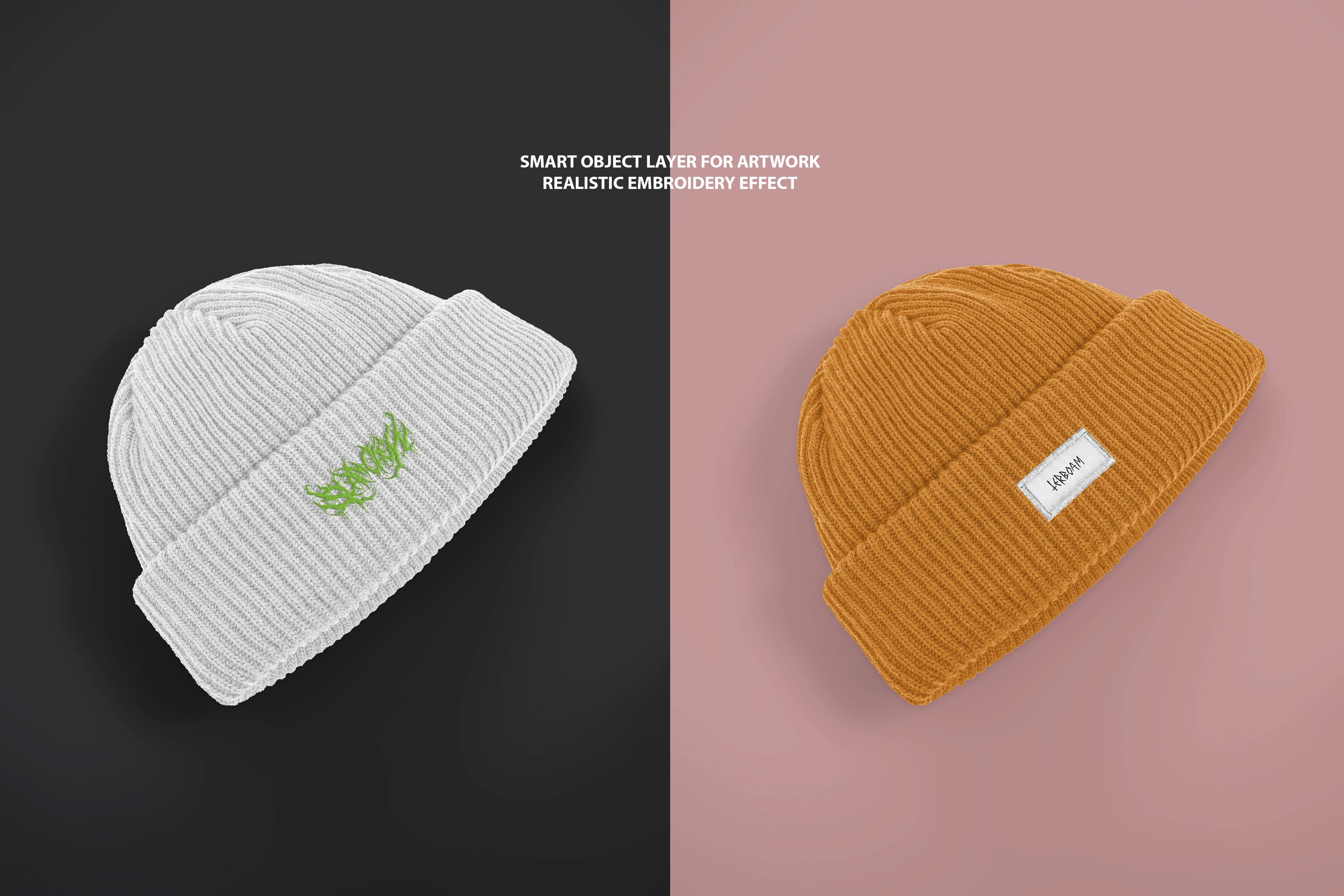 Realistic Beanie Hat Mockup 2 preview image.