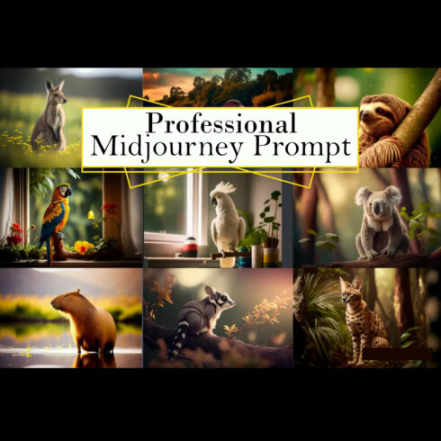 Exotic Animals Midjourney Prompt cover image.