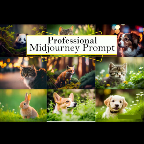 Cute Animal Wallpapers Midjourney Prompt cover image.